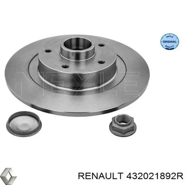 Задний тормозной диск Renault (RVI) 432021892R цена, от 96.87 USD