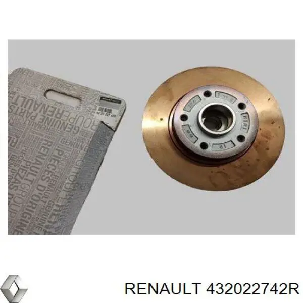 Задний дисковый тормоз Renault (RVI) 432022742R
