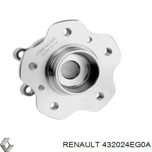 432024EG0A Renault (RVI) ступица задняя