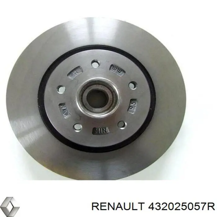 432025057R Renault (RVI) disco do freio traseiro