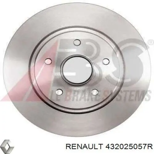 Купить 432025057R Renault (RVI) Диск тормозной задний