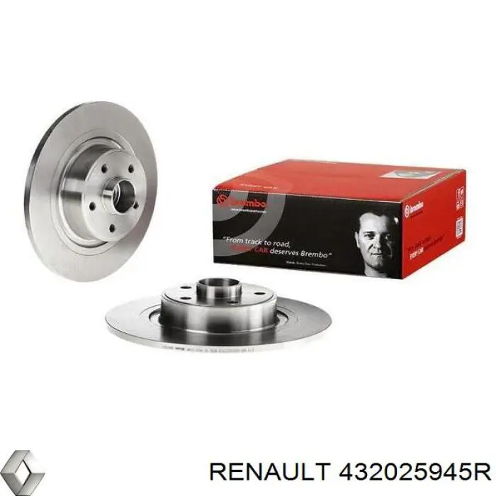 Купить 432025945R Renault (RVI) Диск тормозной задний