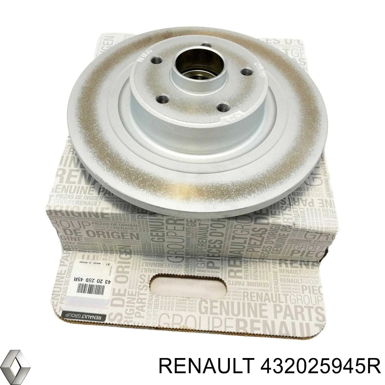 Задний тормозной диск Renault (RVI) 432025945R цена, от 89.89 USD