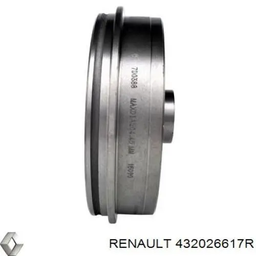 Барабан тормозной задний Renault (RVI) 432026617R цена, от 49.31 USD