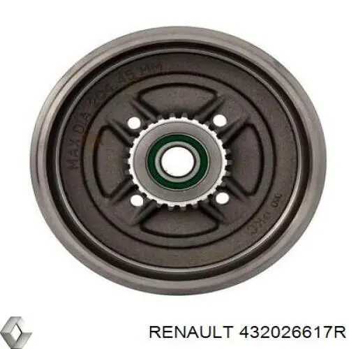 Купить 432026617R Renault (RVI) Тормозной барабан