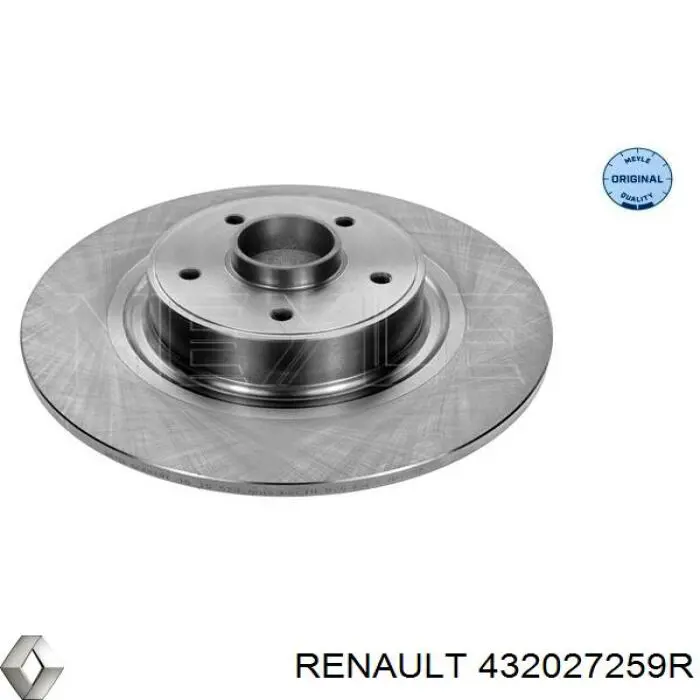 Задний тормозной диск Renault (RVI) 432027259R цена, от 63.57 USD
