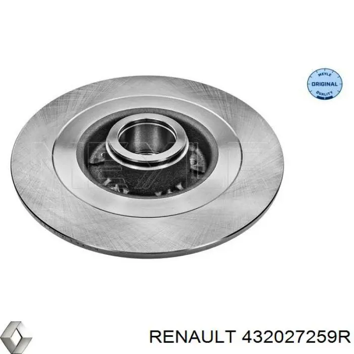 Задний дисковый тормоз Renault (RVI) 432027259R