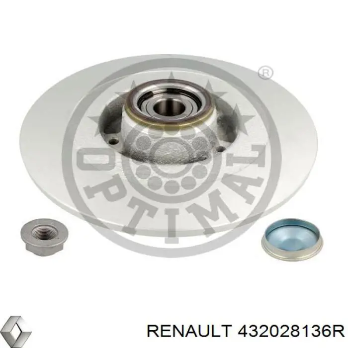 Задний тормозной диск Renault (RVI) 432028136R цена, от 96.87 USD