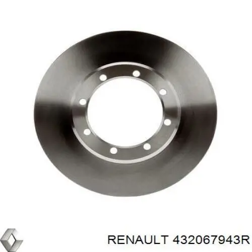 432067943R Renault (RVI) disco do freio traseiro