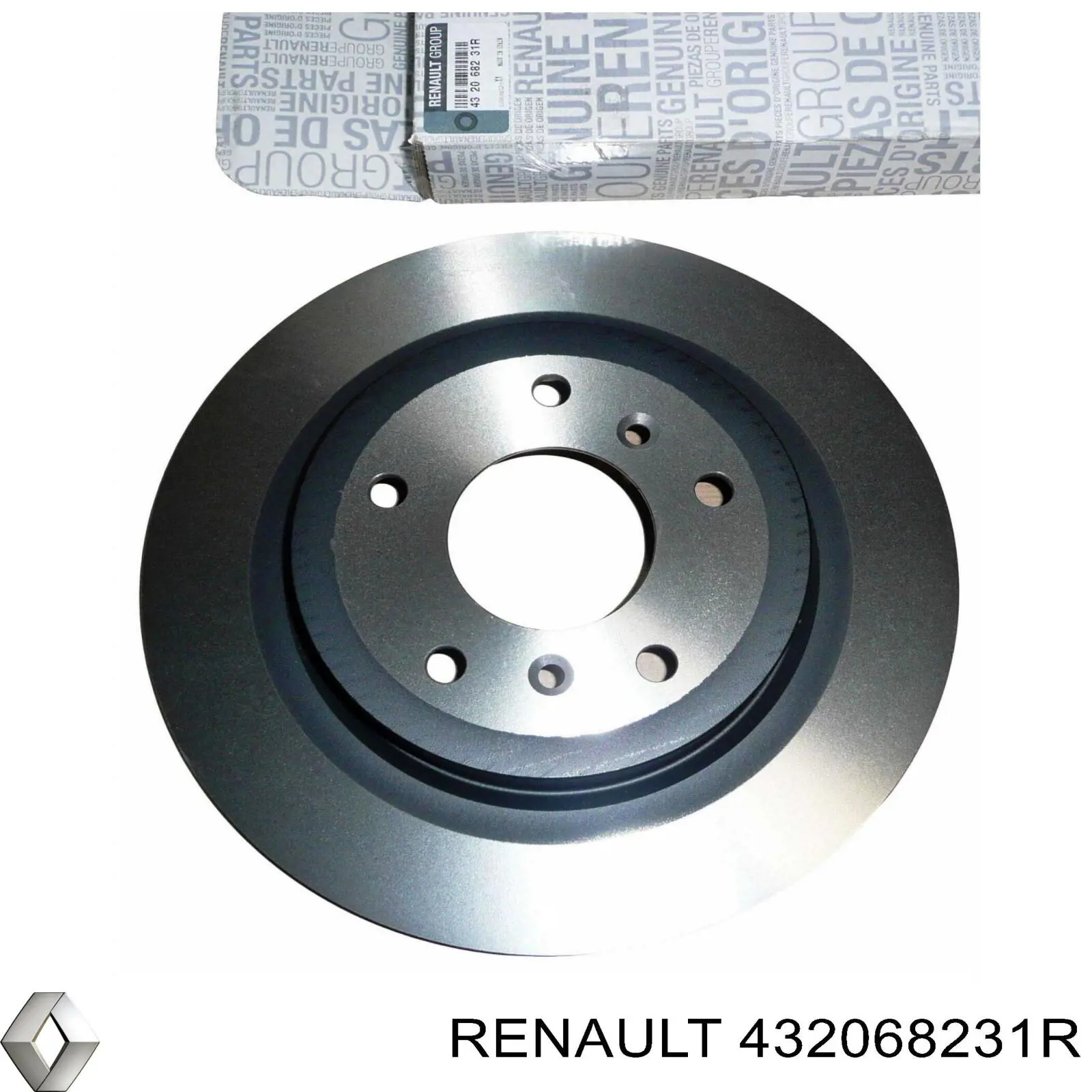 432068231R Renault (RVI) диск тормозной задний