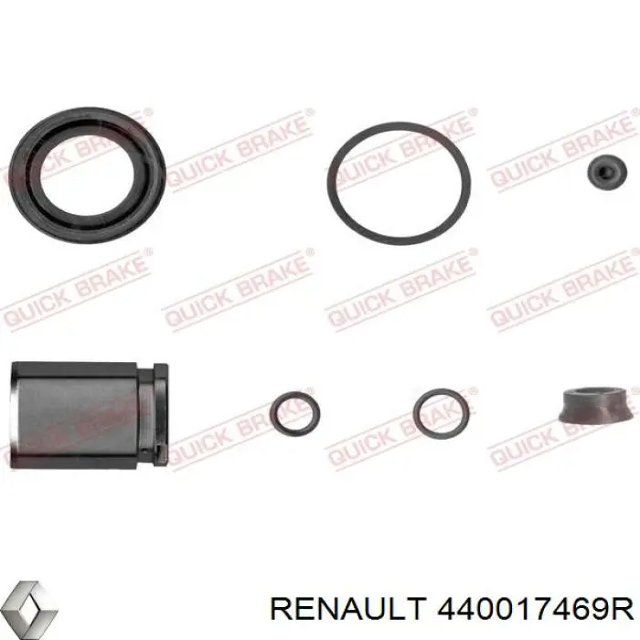 Суппорт тормозной передний правый 440017469R Renault (RVI)