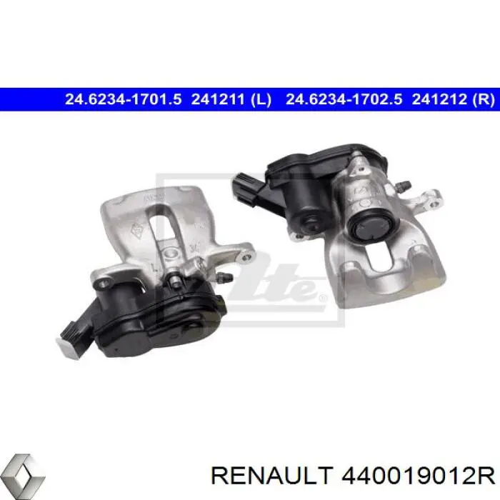 440019012R Renault (RVI) суппорт тормозной задний правый