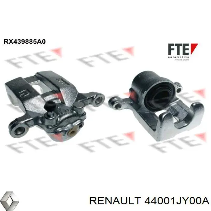 Тормозной суппорт правый задний Renault (RVI) 44001JY00A цена, от 34.22 USD