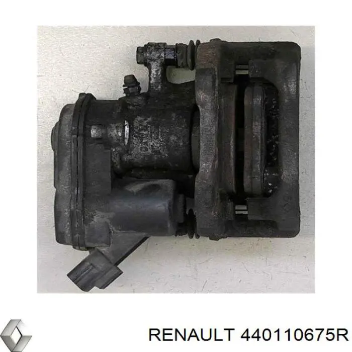 440110675R Renault (RVI) suporte do freio traseiro esquerdo