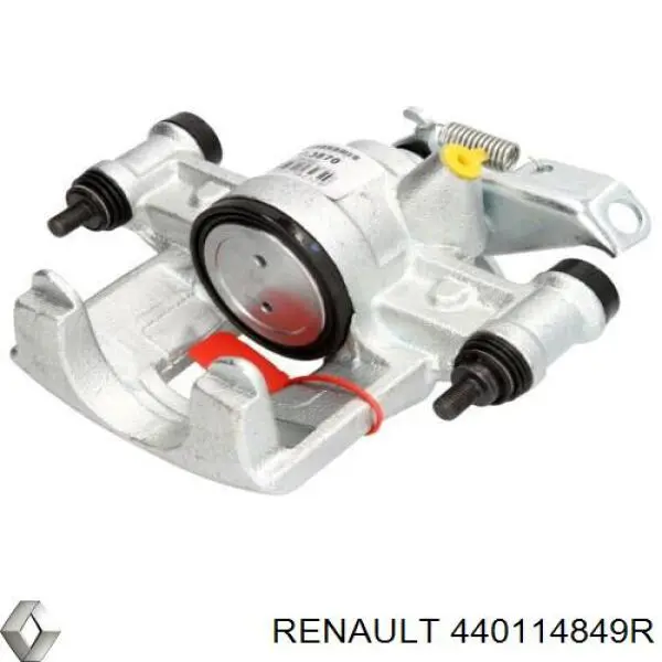 440114849R Renault (RVI) suporte do freio traseiro esquerdo