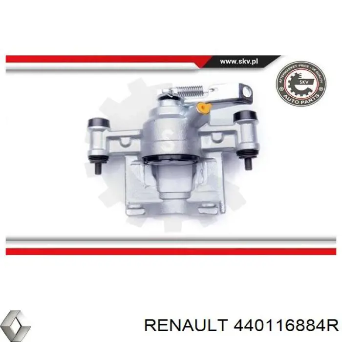 Суппорт задний левый 440116884R Renault (RVI)