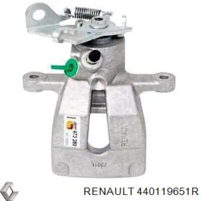 440119651R Renault (RVI) suporte do freio traseiro esquerdo