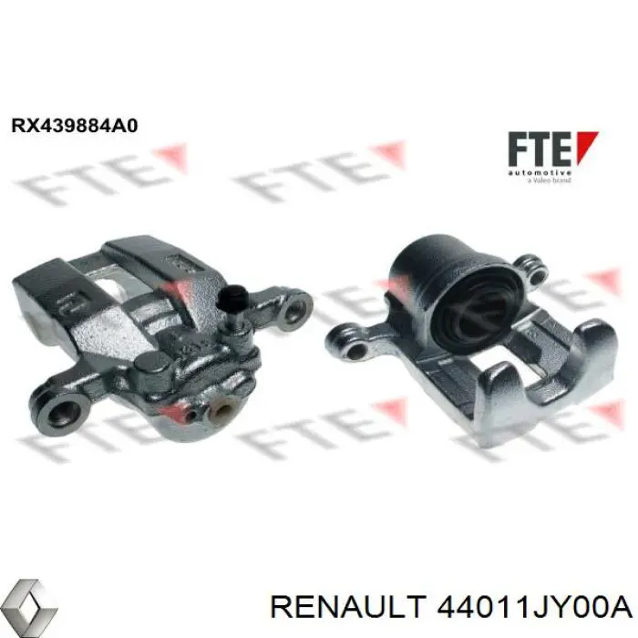 44011JY00A Renault (RVI) suporte do freio traseiro esquerdo