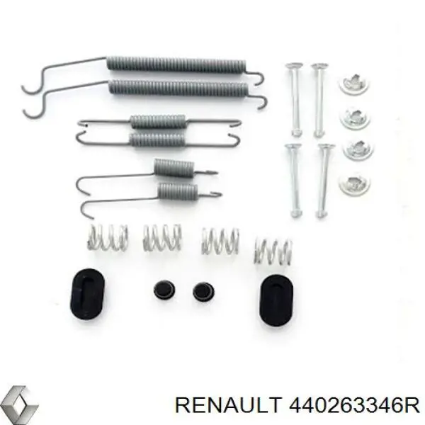 Монтажный комплект задних барабанных колодок 440263346R Renault (RVI)