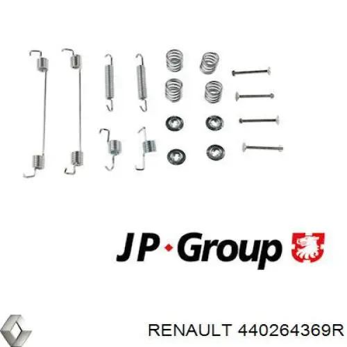 Купить 440264369R Renault (RVI) Монтажный комплект задних барабанных колодок