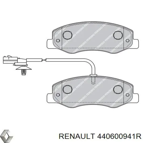 Купить 440600941R Renault (RVI) Колодки тормозные задние, дисковые