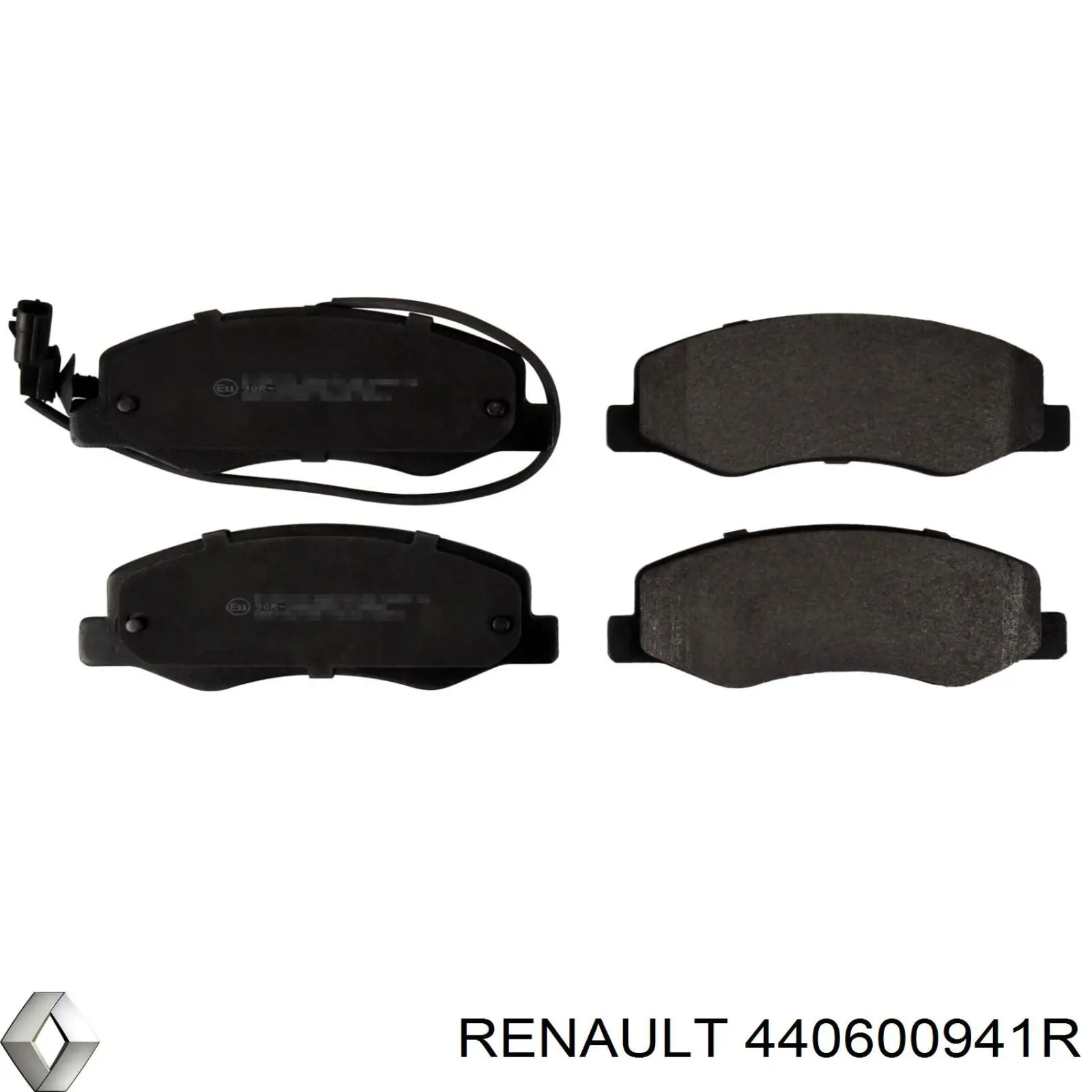 440600941R Renault (RVI) колодки тормозные задние дисковые