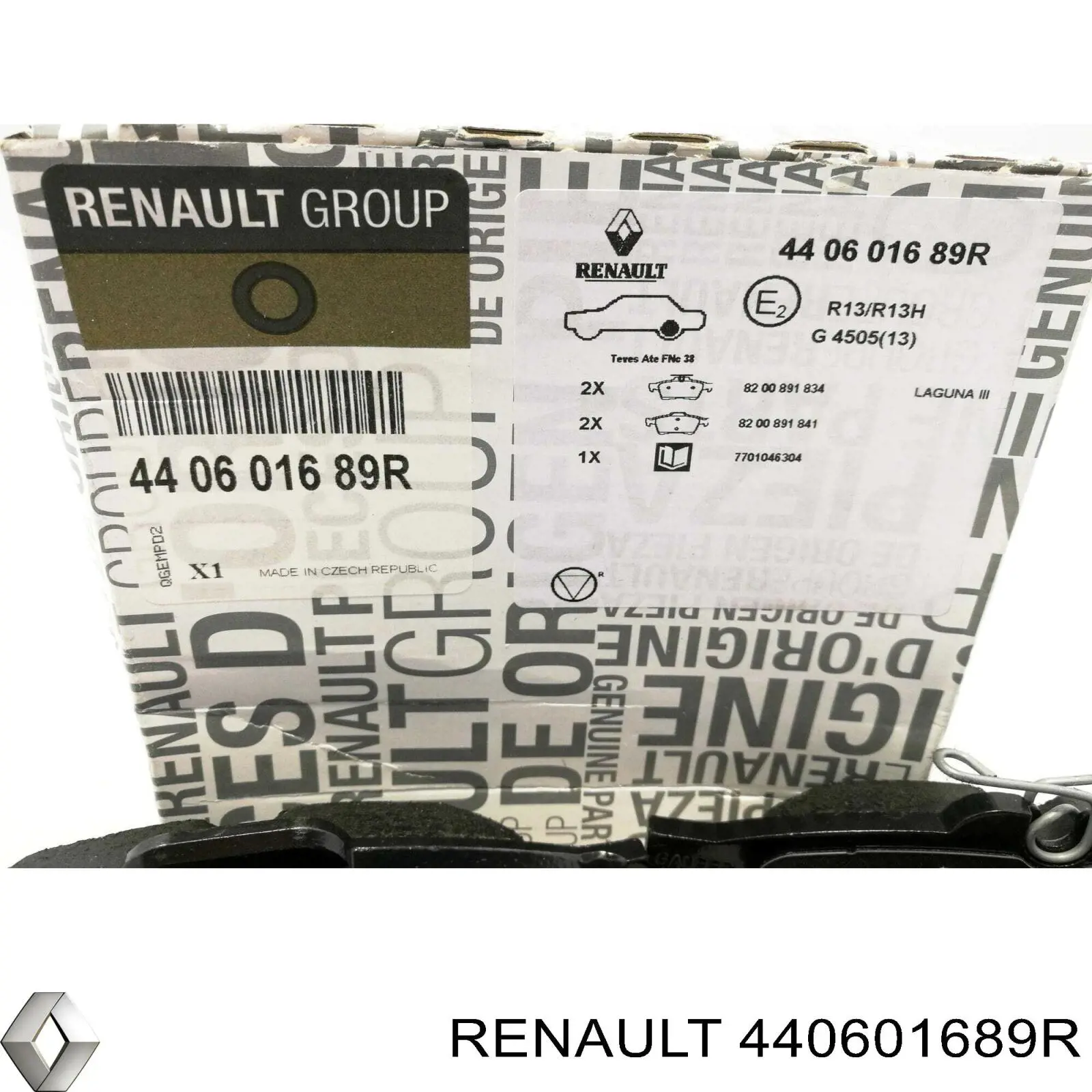 440601689R Renault (RVI) Колодки тормозные дисковые комплект