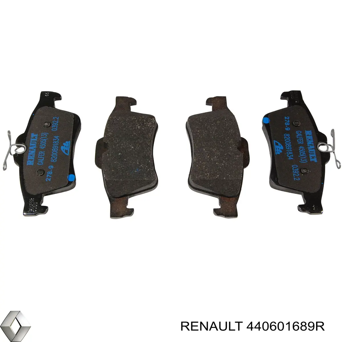 Задние тормозные колодки 440601689R Renault (RVI)