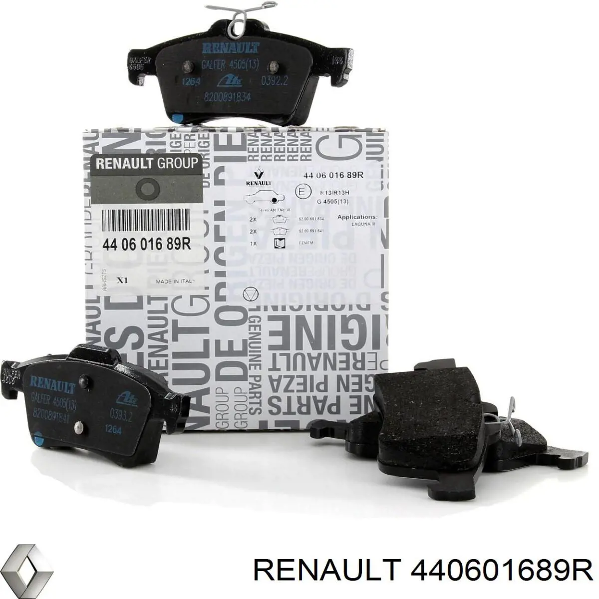 Задние дисковые колодки Renault (RVI) 440601689R
