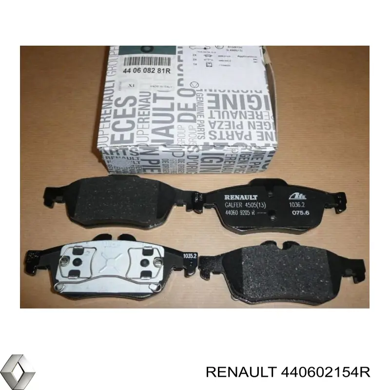 Колодки дисковые  Renault (RVI) 440602154R цена, от 13.61 USD