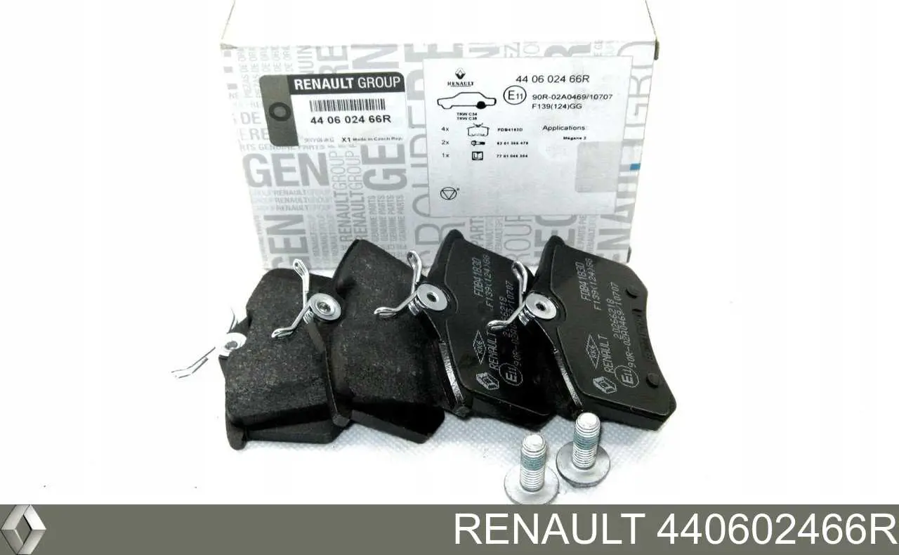 440602466R Renault (RVI) Колодки тормозные дисковые комплект