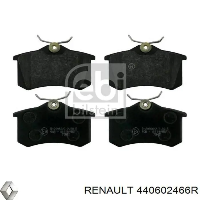 440602466R Renault (RVI) Колодки тормозные дисковые комплект