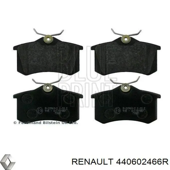 Купить 440602466R Renault (RVI) Колодки тормозные задние, дисковые