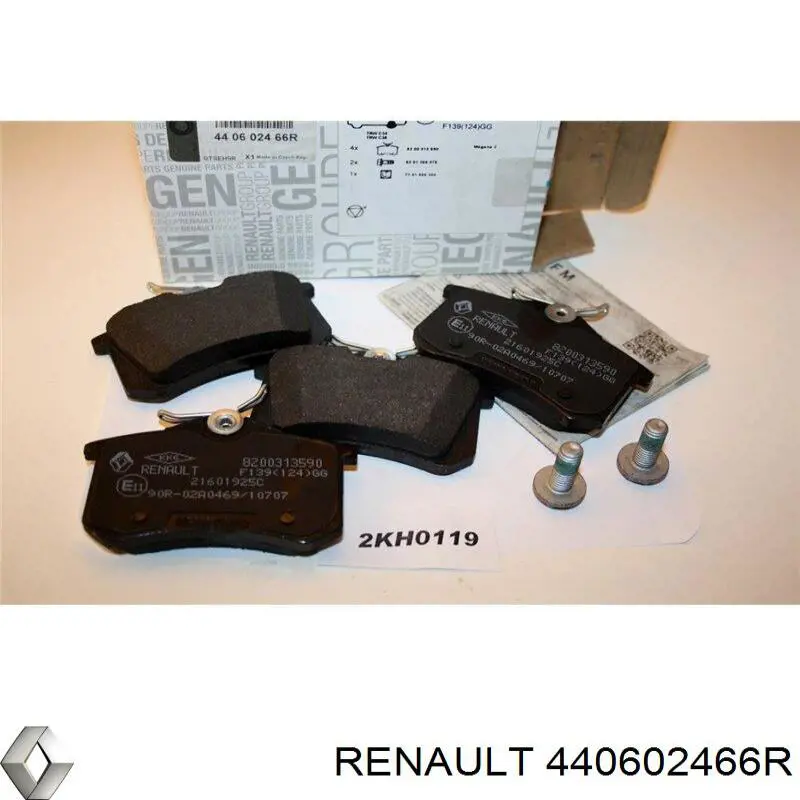 Задние дисковые колодки Renault (RVI) 440602466R