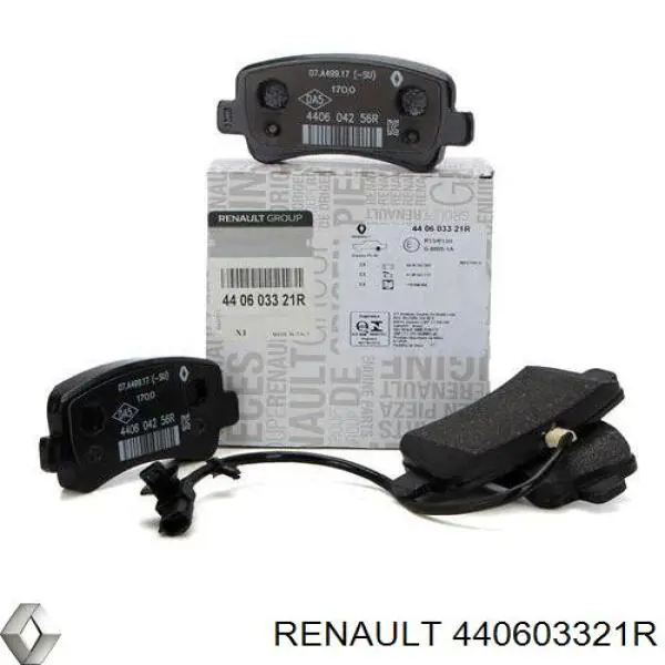 Колодки тормозные задние дисковые Renault (RVI) 440603321R