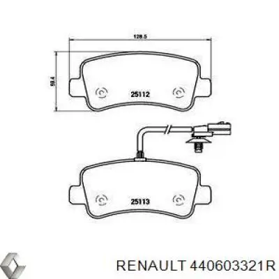 Колодки дисковые  Renault (RVI) 440603321R цена, от 38.78 USD