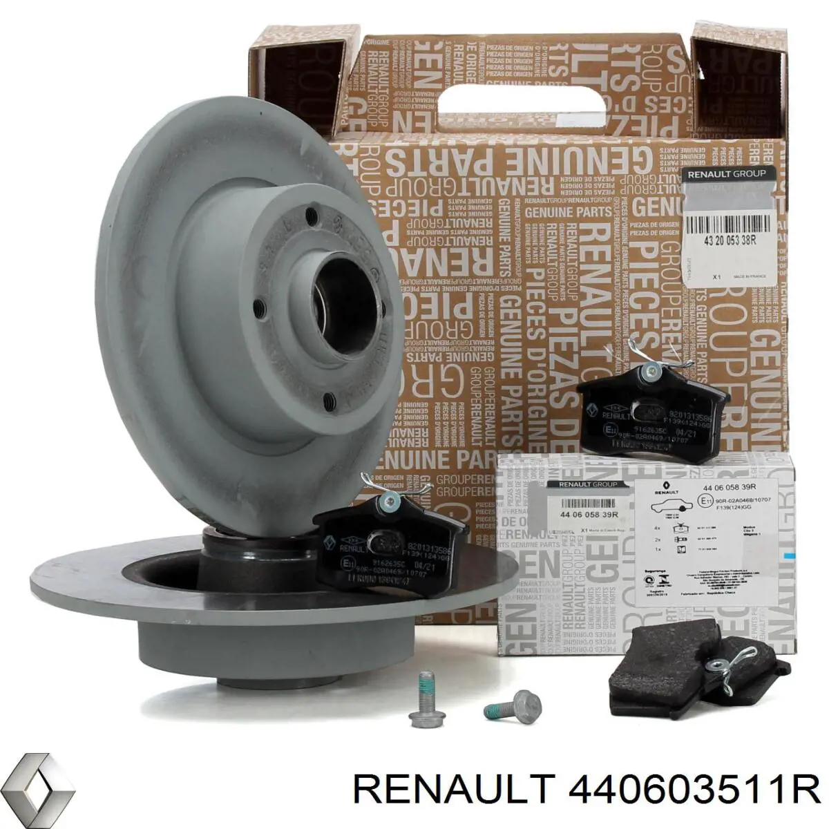 440603511R Renault (RVI) задние тормозные колодки