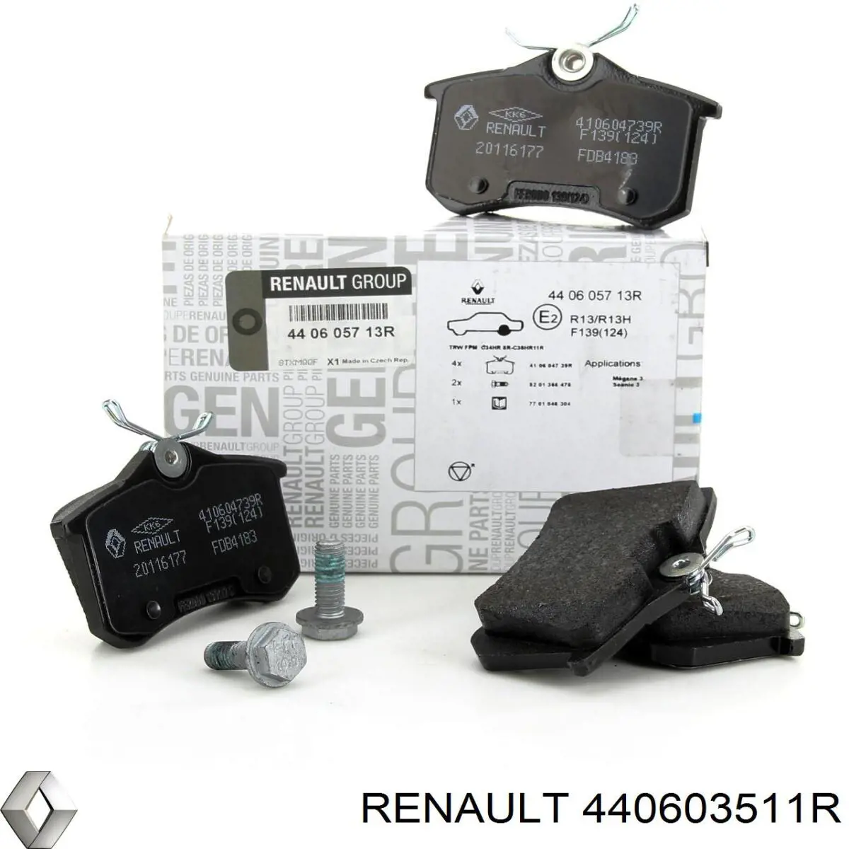 Колодки дисковые  Renault (RVI) 440603511R цена, от 21.40 USD