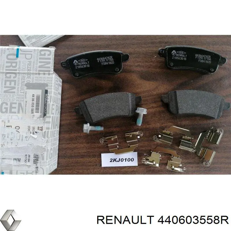 Задние тормозные колодки 440603558R Renault (RVI)