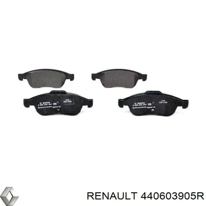 440603905R Renault (RVI) колодки тормозные передние дисковые