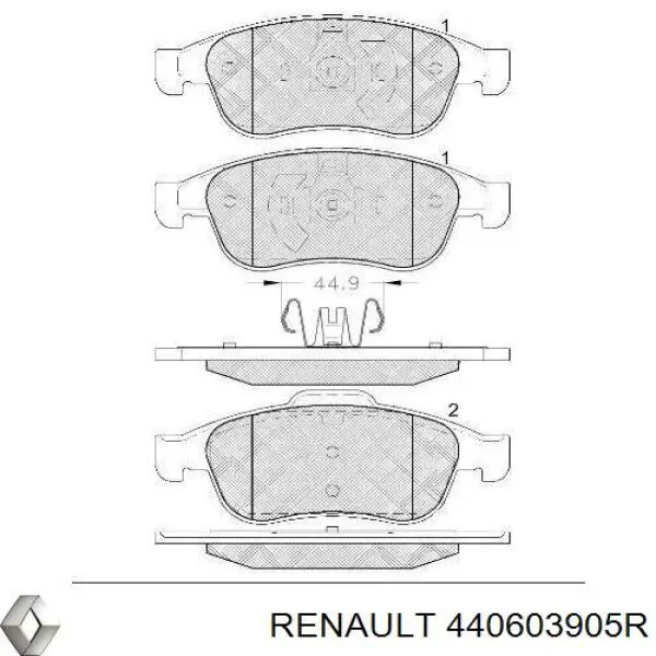 Купить 440603905R Renault (RVI) Колодки тормозные