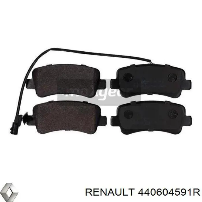 440604591R Renault (RVI) Колодки тормозные дисковые комплект