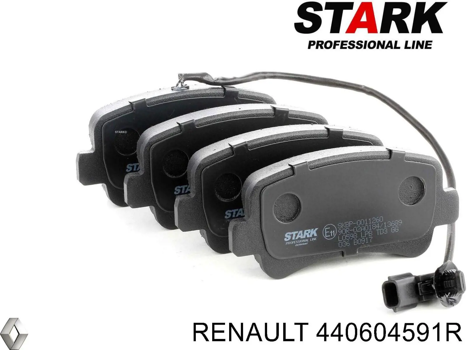 Задние тормозные колодки 440604591R Renault (RVI)