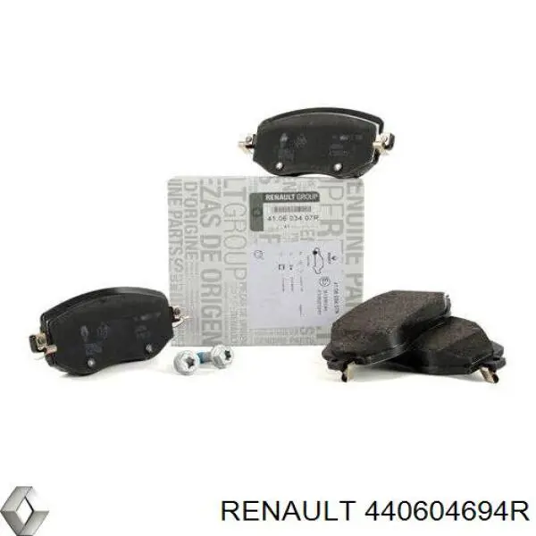440604694R Renault (RVI) sapatas do freio traseiras de disco