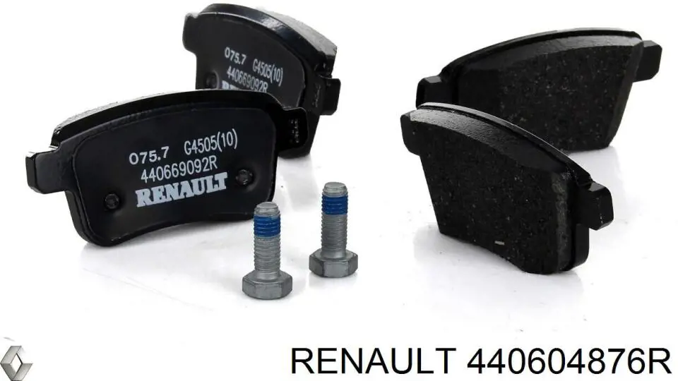 Купить 440604876R Renault (RVI) Колодки тормозные задние, дисковые