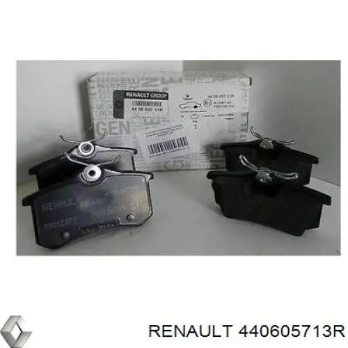 Купить 440605713R Renault (RVI) Колодки тормозные задние, дисковые