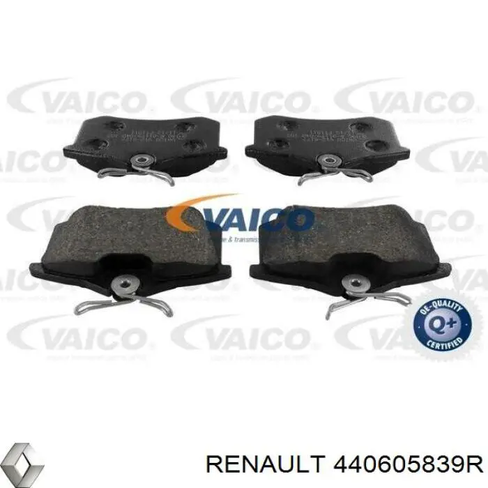 Задние тормозные колодки 440605839R Renault (RVI)