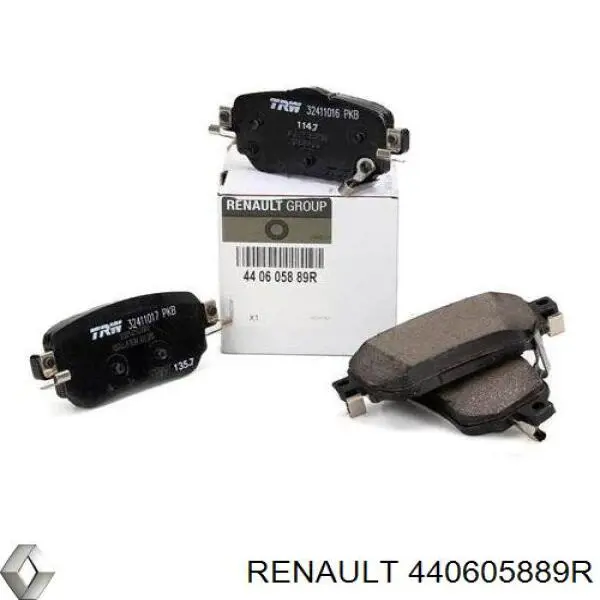 Колодки дисковые  Renault (RVI) 440605889R цена, от 32.89 USD