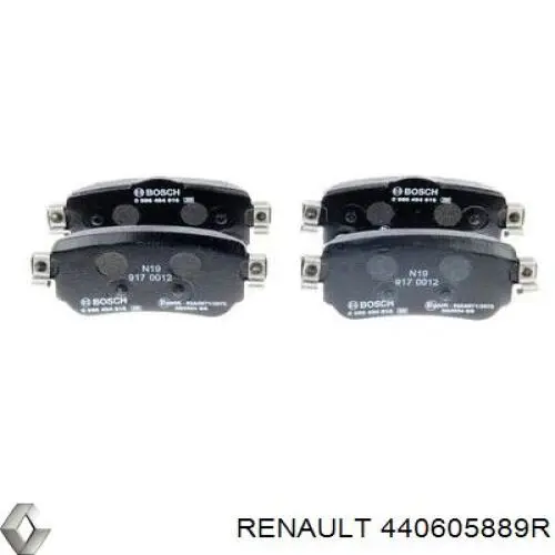 Задние тормозные колодки 440605889R Renault (RVI)
