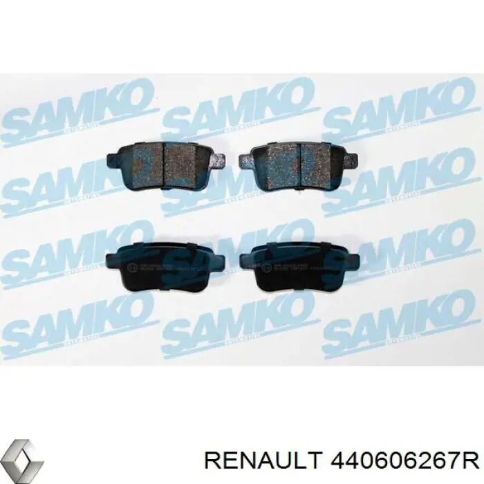 Колодки дисковые  Renault (RVI) 440606267R цена, от 14.09 USD